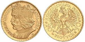 20 Zloty Seconda Repubblica Polacca (1918 - 1939) Oro 