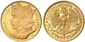 20 Zloty Seconda Repubblica Polacca (1918 - 1939) Oro 