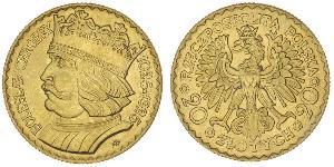 20 Zloty Segunda República Polaca (1918 - 1939) Oro 