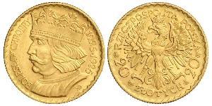 20 Zloty Segunda República Polaca (1918 - 1939) Oro 