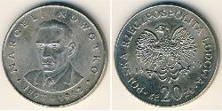 20 Zloty Repubblica Popolare di Polonia (1952-1990) Rame/Nichel 