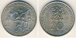 20 Zloty Repubblica Popolare di Polonia (1952-1990) Rame/Nichel 