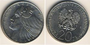 20 Zloty Repubblica Popolare di Polonia (1952-1990) Rame/Nichel 