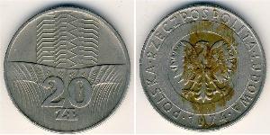 20 Zloty República Popular de Polonia (1952-1990)  