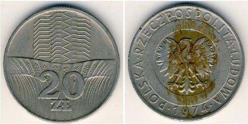 20 Zloty República Popular de Polonia (1952-1990)  