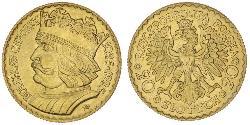 20 Zloty 波兰第二共和国 (1918 - 1939) 金 