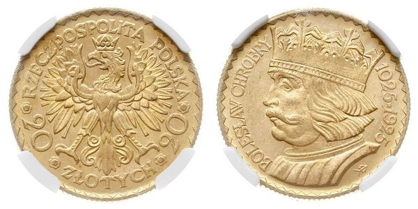 20 Zloty 波兰第二共和国 (1918 - 1939) 金 