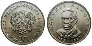 20 Zloty 波兰人民共和国 (1944 - 1989) 銅/镍 