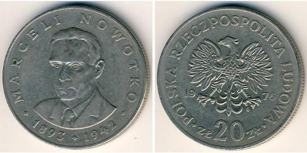 20 Zloty 波兰人民共和国 (1944 - 1989) 銅/镍 