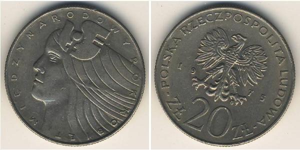 20 Zloty 波兰人民共和国 (1944 - 1989) 銅/镍 