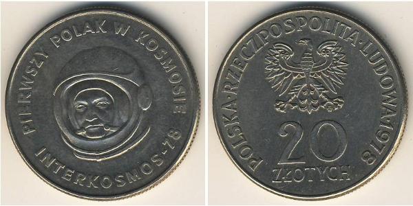 20 Zloty 波兰人民共和国 (1944 - 1989) 銅/镍 