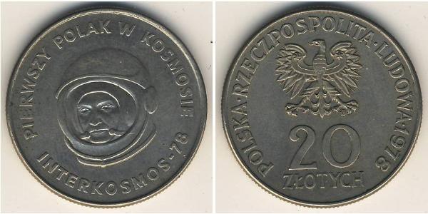 20 Zloty 波兰人民共和国 (1944 - 1989) 銅/镍 