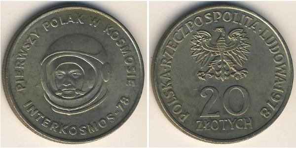 20 Zloty 波兰人民共和国 (1944 - 1989) 銅/镍 