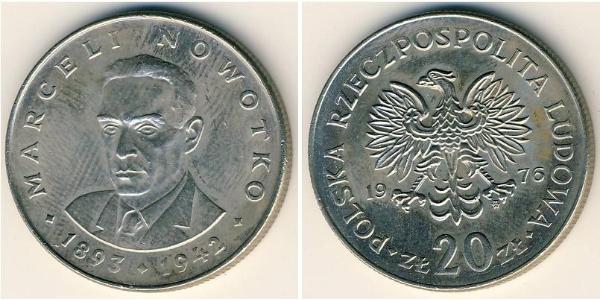 20 Zloty 波兰人民共和国 (1944 - 1989) 銅/镍 