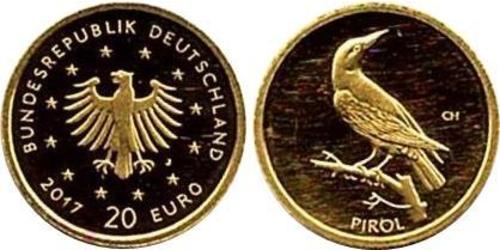 20 Євро Федеративна Республіка Німеччина (1990 - ) Золото 