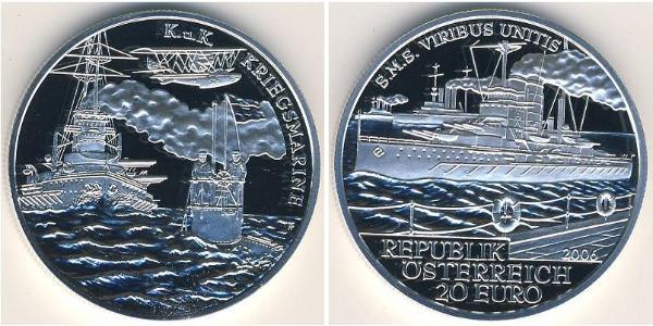 20 Євро Перша Австрійська Республіка (1918-1934) Срібло 