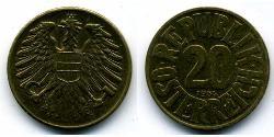 20 Грош Оккупированная Австрия (1945-1955) Бронза/Алюминий 