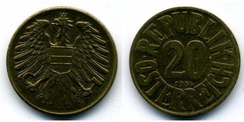 20 Грош Allied-occupied Austria (1945-1955) Бронза/Алюміній 