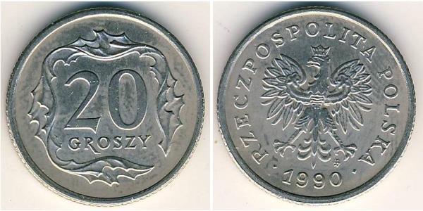 20 Грош Польская Народная Республика (1952-1990) Никель/Медь 