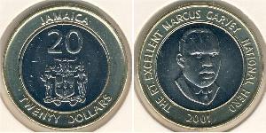 20 Долар Ямайка (1962 - ) Біметал 