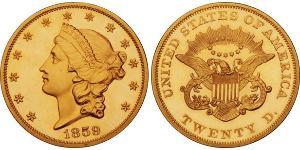 20 Долар США (1776 - ) Золото 
