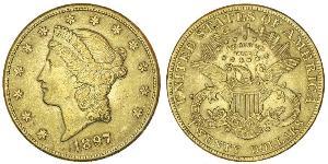20 Долар США (1776 - ) Золото 