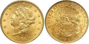 20 Долар США (1776 - ) Золото 