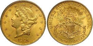 20 Долар США (1776 - ) Золото 