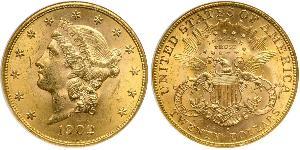 20 Долар США (1776 - ) Золото 