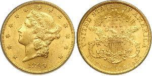 20 Долар США (1776 - ) Золото 