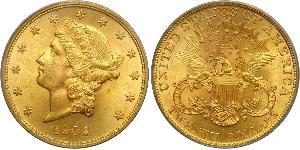 20 Долар США (1776 - ) Золото 
