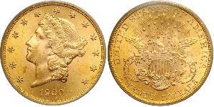 20 Долар США (1776 - ) Золото 