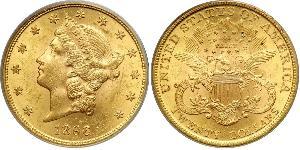 20 Долар США (1776 - ) Золото 