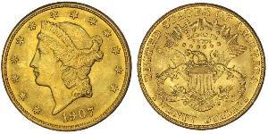20 Долар США (1776 - ) Золото 