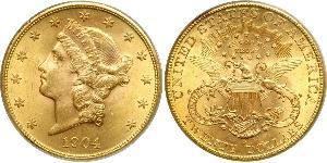20 Долар США (1776 - ) Золото 