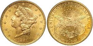 20 Долар США (1776 - ) Золото 