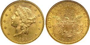 20 Долар США (1776 - ) Золото 