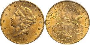 20 Долар США (1776 - ) Золото 