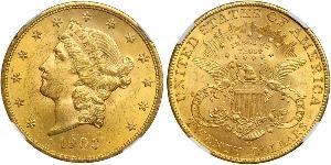 20 Долар США (1776 - ) Золото 