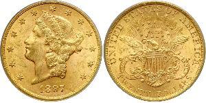 20 Долар США (1776 - ) Золото 