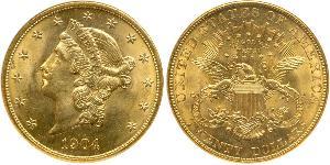 20 Долар США (1776 - ) Золото 