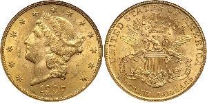 20 Долар США (1776 - ) Золото 