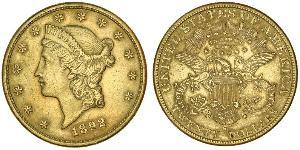 20 Долар США (1776 - ) Золото 