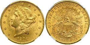 20 Долар США (1776 - ) Золото 