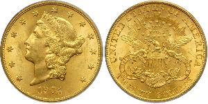 20 Долар США (1776 - ) Золото 