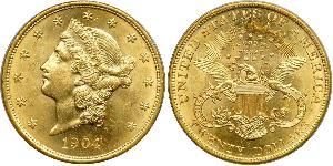 20 Долар США (1776 - ) Золото 