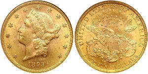 20 Долар США (1776 - ) Золото 