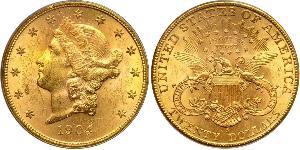20 Долар США (1776 - ) Золото 
