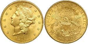 20 Долар США (1776 - ) Золото 