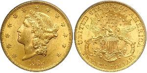 20 Долар США (1776 - ) Золото 